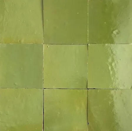 Zelliges Qarmida appel groen 07 gemêleerd 10 x 10 cm per 0,5 m2 Snelle Levering