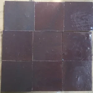 Zelliges Qarmida aubergine paars 28 gemêleerd 10 x 10 cm per 0,5 m2 Direct Beschikbaar