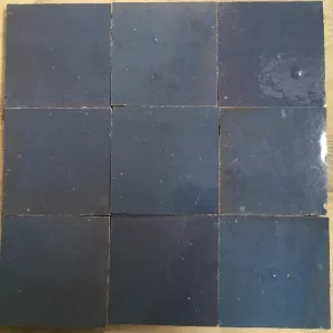 Dagaanbieding Zelliges Qarmida bordeaux blauw 21 gemêleerd 10 x 10 cm per 0,5 m2