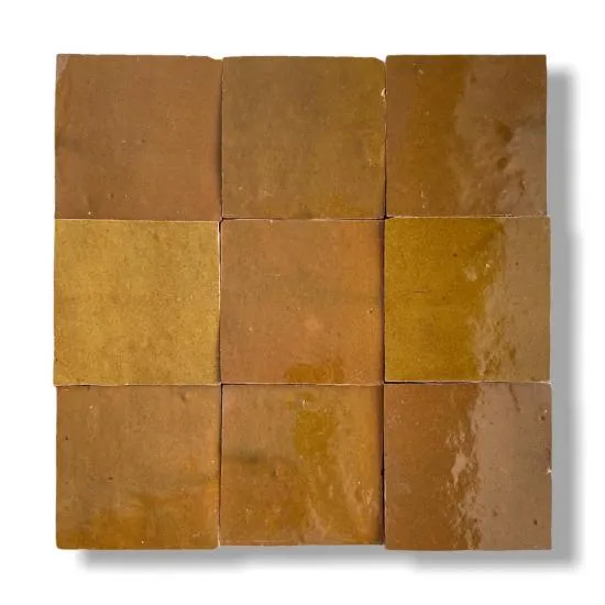 Direct Beschikbaar Zelliges Qarmida mosterd geel 13 gemêleerd 10 x 10 cm per 0,5 m2