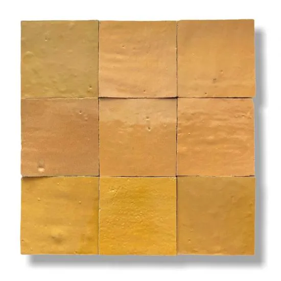 Zelliges Qarmida oranje geel 25 gemêleerd 10 x 10 cm per 0,5 m2 Exclusieve Aanbieding