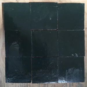 Betaalbaar Zelliges Qarmida zwartgroen 45 gemêleerd 10 x 10 cm per 0,5 m2