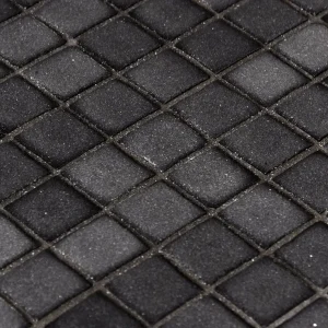 Zwart mat mozaïek 2,5 x 2,5 cm op matje per m2 Dagaanbieding
