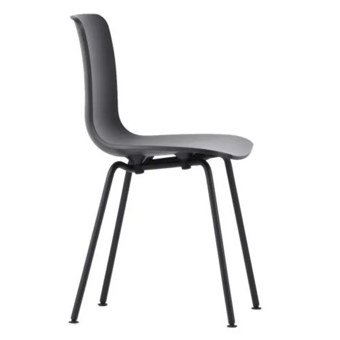 Vitra Hal RE Tube stoel zwart poedercoating onderstel-Diepzwart Beste Prijs
