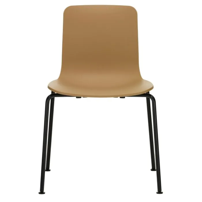 Gereduceerde Prijs Vitra Hal RE Tube stoel zwart poedercoating onderstel-Cardboard