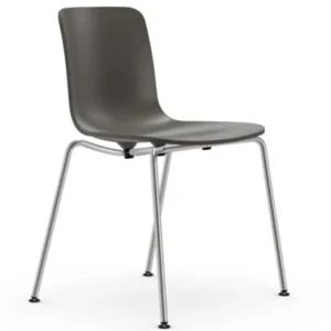 Snelle Levering Vitra Hal RE Tube stoel verchroomd onderstel-Basalt