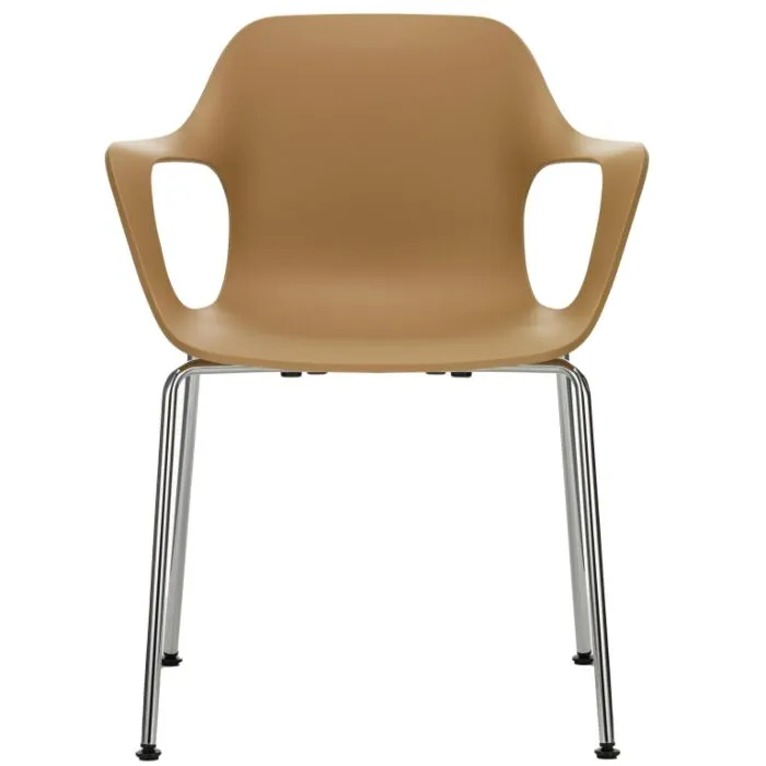 Beste Prijs Vitra Hal RE Tube armstoel verchroomd onderstel-Cardboard