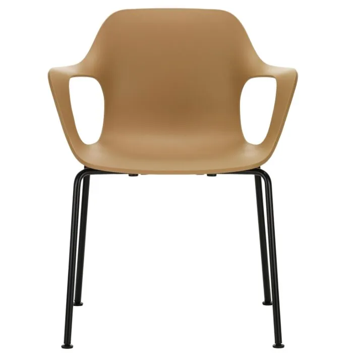 Vitra Hal RE Tube armstoel zwart poedercoating onderstel-Cardboard Dagaanbieding