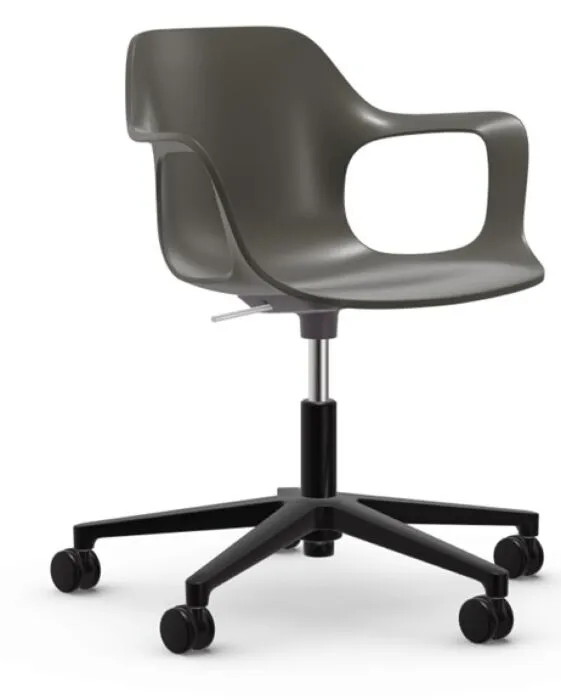Express Levering Vitra Hal RE Armchair Studio bureaustoel-Basalt