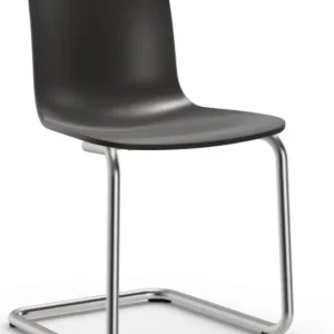 Vitra Hal RE Cantilever stoel-Diepzwart Direct Beschikbaar