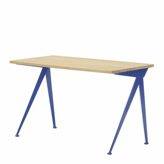 Vitra Compas Direction bureau 125x60-Prouvé Blue Marcoule Voordeelprijs