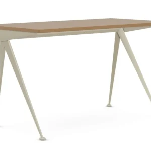 Vitra Compas Direction bureau 125x60-Prouvé Blanc Colombe Gratis Retour