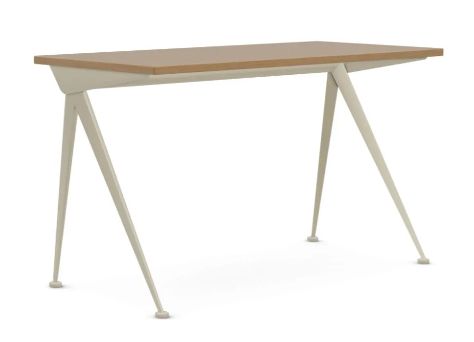 Vitra Compas Direction bureau 125x60-Prouvé Blanc Colombe Gratis Retour