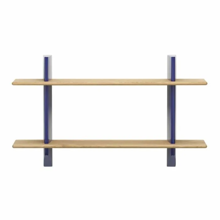 Vitra Rayonnage Mural wandrek-Prouvé Blue Marcoule-Eiken naturel Koop Vandaag