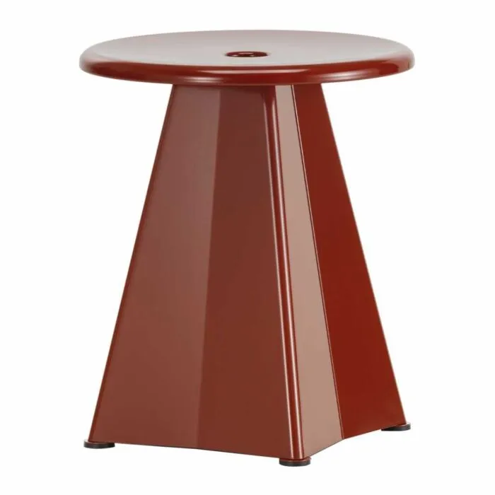 Vitra Tabouret Métallique krukje-Japans red Betaalbaar