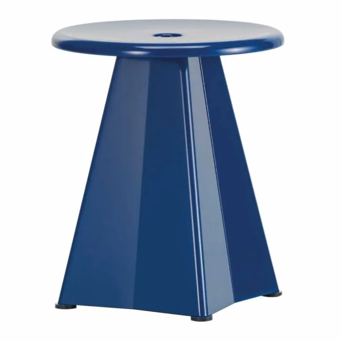 Gereduceerde Prijs Vitra Tabouret Métallique krukje-Prouvé Blue Marcoule
