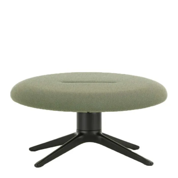 Vitra Abalon Platform poef-Donkergroen/Oker - zwart Voordeelprijs