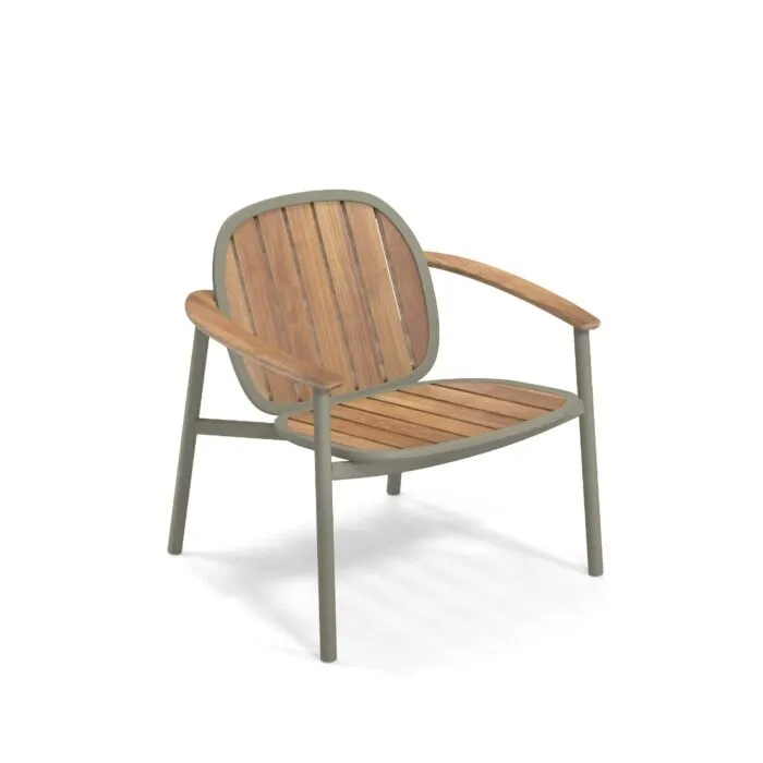 EMU Twins teak fauteuil-Grijs groen Seizoensaanbieding