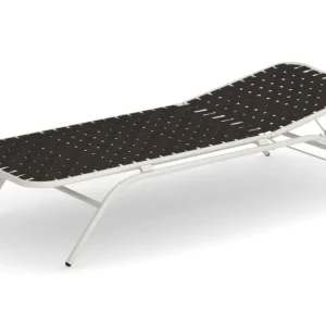 EMU Yard Sunbed ligbed-Bruin-wit Voordeelprijs