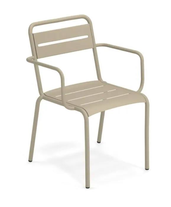 EMU Star tuinstoel met armleuningen-Taupe Uitverkoop