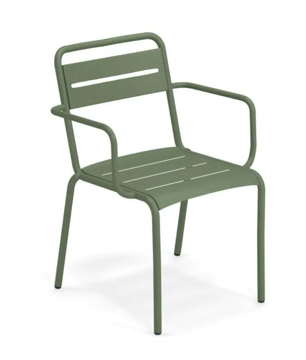 EMU Star tuinstoel met armleuningen-Military Olive Populair