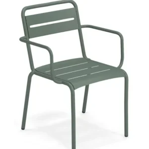 EMU Star tuinstoel met armleuningen - aluminium-Donker groen Merkproduct