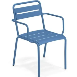 EMU Star tuinstoel met armleuningen - aluminium-Ultra Marine Blue Weekendaanbieding