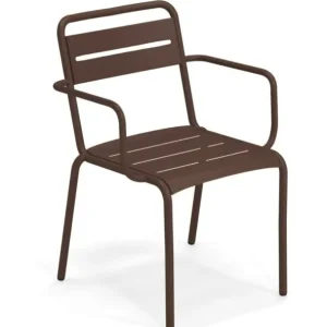EMU Star tuinstoel met armleuningen - aluminium-Indian Brown Direct Beschikbaar