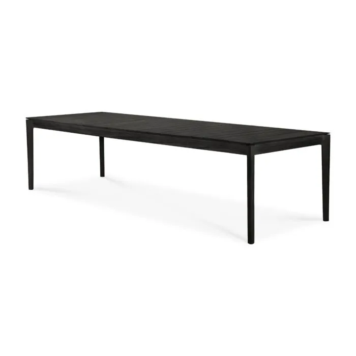Ethnicraft Bok Teak Outdoor eettafel-300x100 cm-Teak zwart Beperkt Aanbod