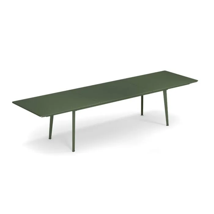 Koopje EMU Plus4 uitschuifbare tuintafel-Military Olive-90x220/330