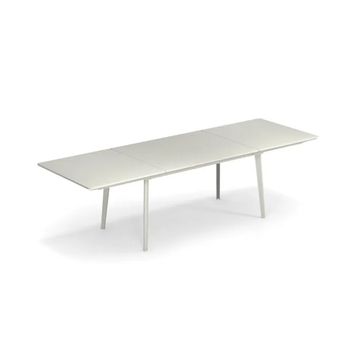 Gratis Retour EMU Plus4 uitschuifbare tuintafel-Mat wit-90x160/270