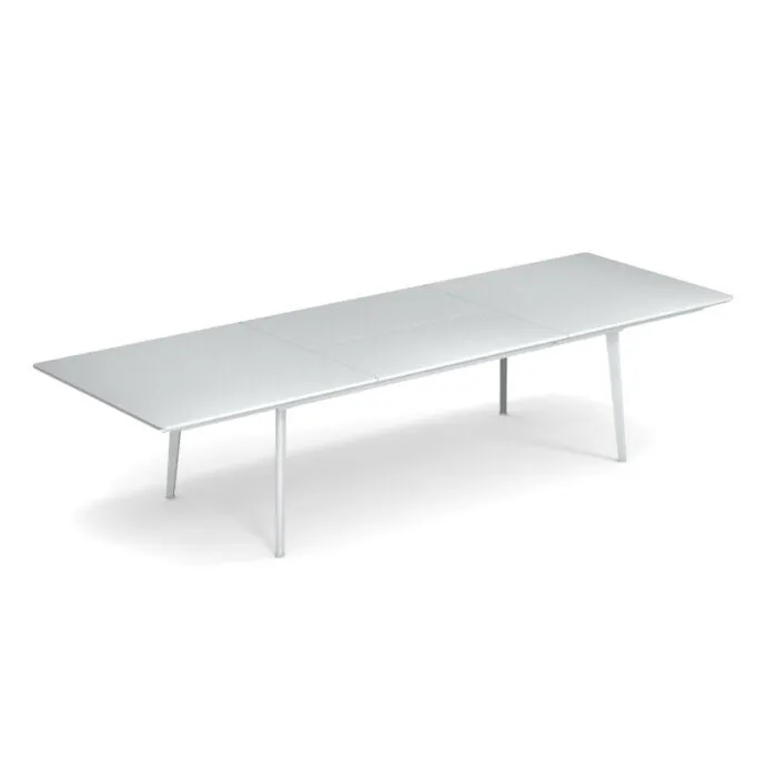 Veilige Betaling EMU Plus4 uitschuifbare tuintafel-Ice white-110x220/330
