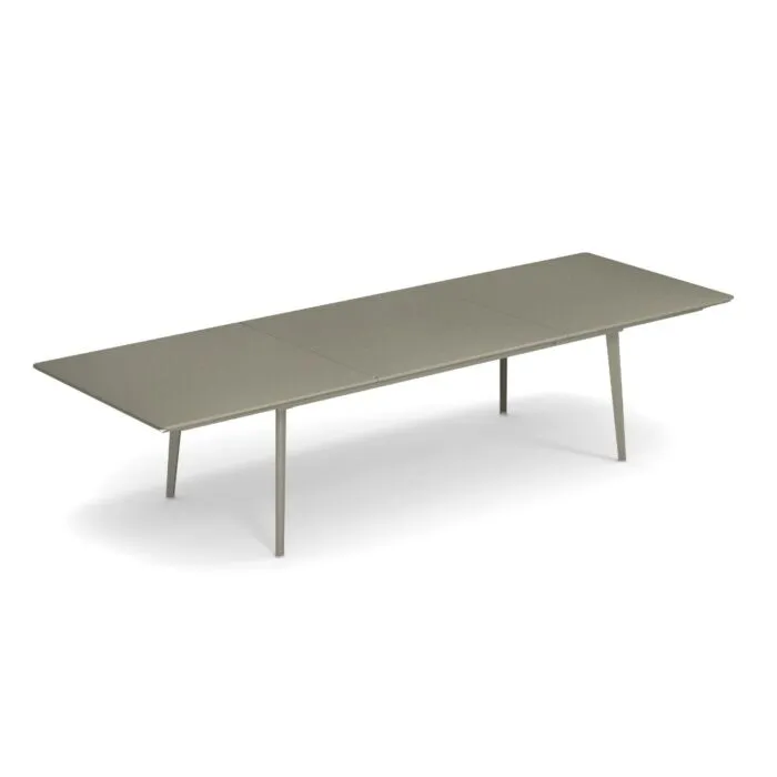 Rechtstreeks Van De Fabrikant EMU Plus4 uitschuifbare tuintafel-Grijs groen-90x220/330