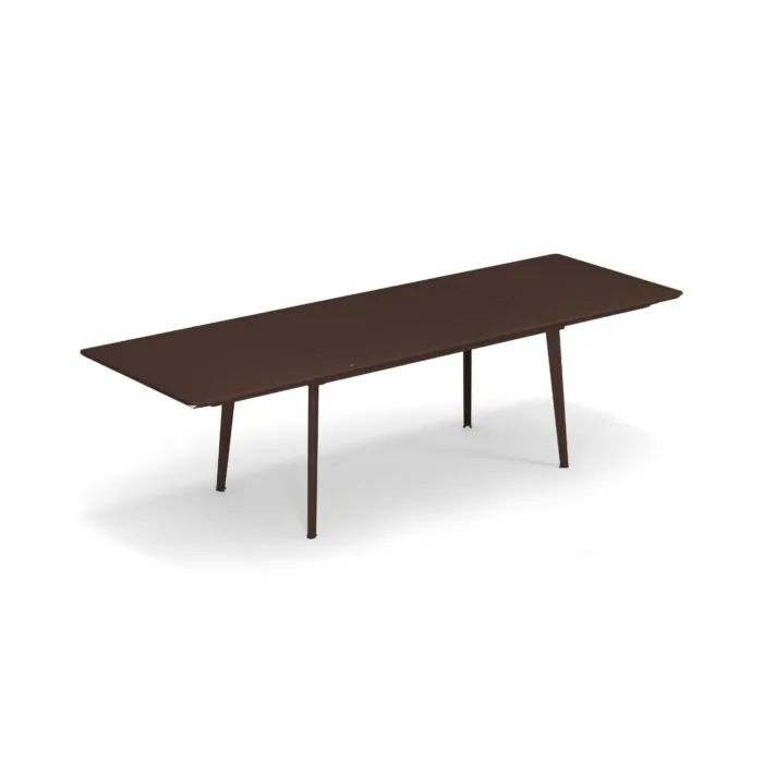 Bestel Nu EMU Plus4 uitschuifbare tuintafel-Corten-90x160/270