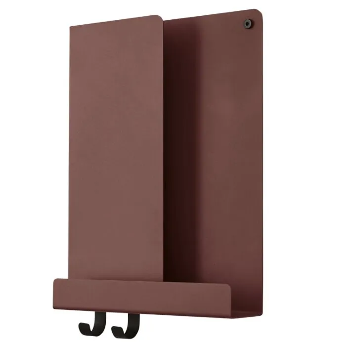 muuto Folded Wandplank X-small-Deep Red Laatste Kans