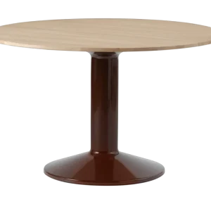 Muuto Midst tafel-Oiled Oak/Dark Red-∅ 120 cm Gratis Retour