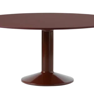 Direct Verzonden Muuto Midst tafel-Dark Red Linoleum/Dark Red-∅ 160 cm