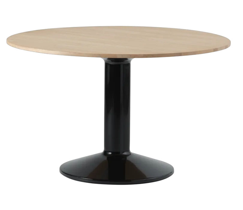 Muuto Midst tafel-Oiled Oak/Black-∅ 120 cm Merkproduct
