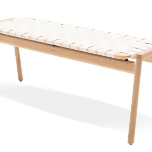 Weekendaanbieding Gazzda Klupa bankje-120 cm -Wit