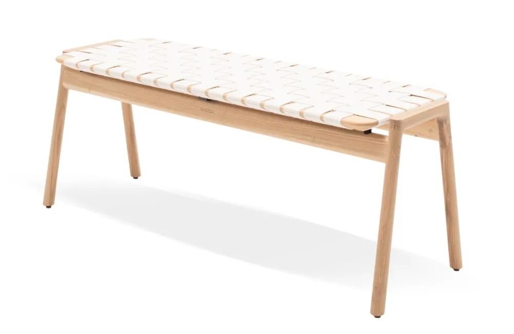 Weekendaanbieding Gazzda Klupa bankje-120 cm -Wit