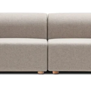 Gazzda Hugg Sofa 2-zits bank configuratie A-Main Line Flax 02-Natural Nieuw