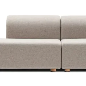 Seizoensaanbieding Gazzda Hugg Sofa 2-zits bank configuratie B+C-Main Line Flax 02-Natural-Hoek rechts