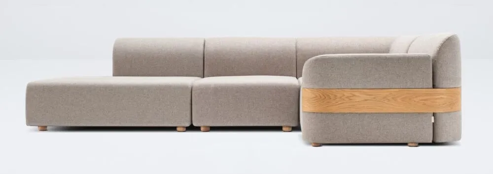 Gazzda Hugg Sofa hoekbank-Model B Snelle Levering