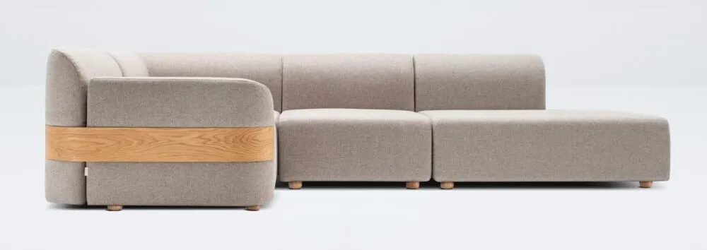 Gazzda Hugg Sofa hoekbank-Model C Fabrieksprijs