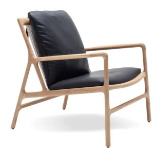 Gazzda Dedo Easy stoel-Dakar Leather Black Direct Verzonden