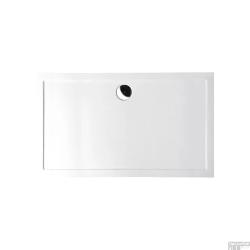 Populair Douchebak Gegoten Marmer Sapho Karia 120x90x4 cm Rechthoek Wit