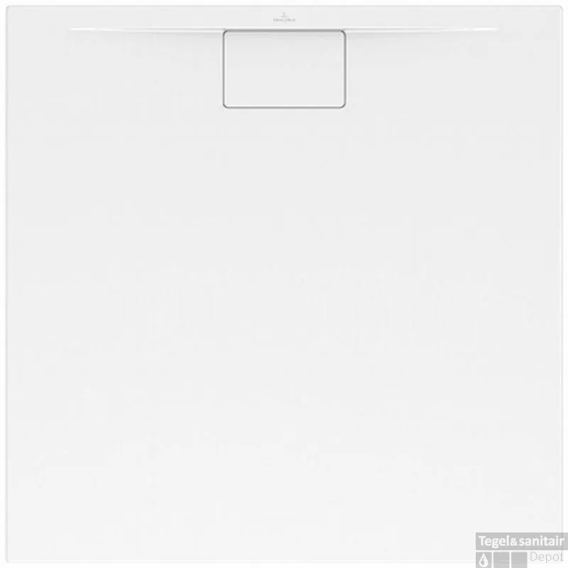 Koopje Villeroy & Boch Architectura Douchebak 100 X 100 X 4.8 Cm. Metalrim Grijs