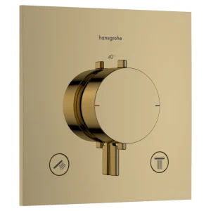 Flitsaanbieding Afbouwdeel Hansgrohe Ecostat Comfort E Inbouwthermostaat Voor 2 Functies Goud