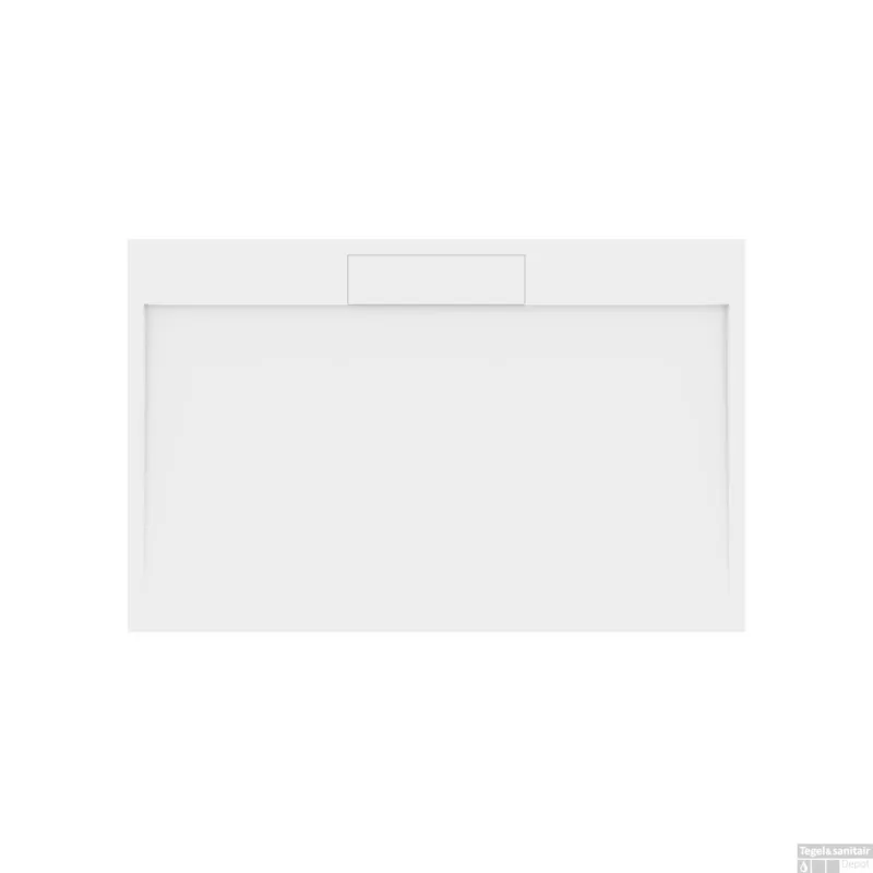 Douchebak Gegoten Marmer Sapho Irena 140x90x3.5 cm Rechthoek Wit Rechtstreeks Van De Fabrikant