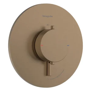 Aanbieding Afbouwdeel Hansgrohe Ecostat Comfort S Inbouwthermostaat Voor 1 Functies Brushed Bronze